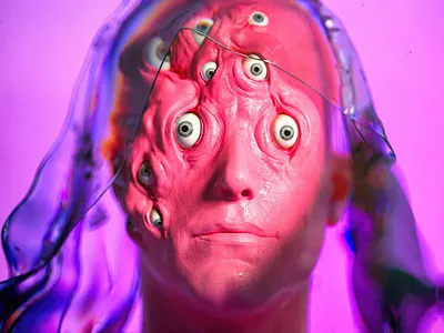 Beautiful people⠀ 3d crypto design freak illustration monster nft red render zbrush