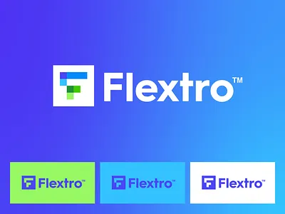 Flextro - Logo Design Update branding creative logo f finance fintech flex flextro freelance logo design identity design jeroen van eerden letter lettermark logo modern branding modern logo modern logo colors monogram saas vivid logo design web3