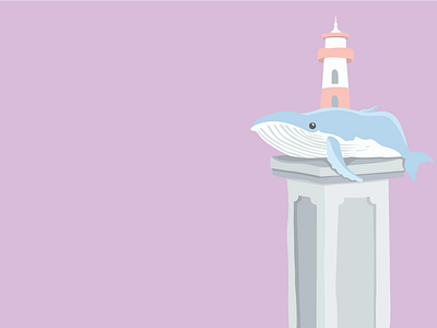 Washed Up design illustration lighthouse minimal vector