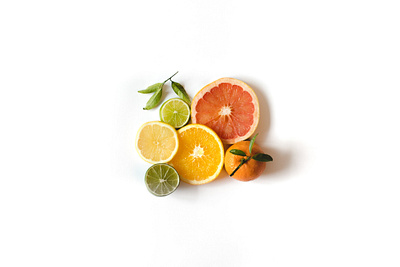 citrus fruit bunch branding design flat fruits illustration nature art orange white background