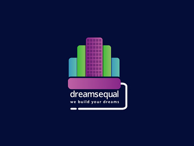 Dreamsequal builders Modern Logo Design branding builders logo colorful corporate corporate branding corporate identity corporate logo creative creative design creative logo graphicdesign illustration logo logotype modern modern logo paint painter logo professional logo real estate logo