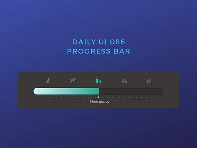 Daily UI 086 progress bar daily ui 086 dailyui progress bar progress bars ui uiux webdesign