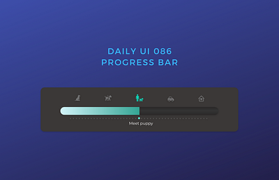 Daily UI 086 progress bar daily ui 086 dailyui progress bar progress bars ui uiux webdesign