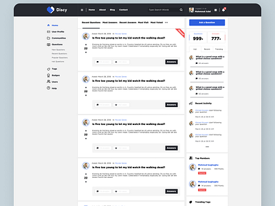 FAQ's Dashboard Concept branding design typography ui web