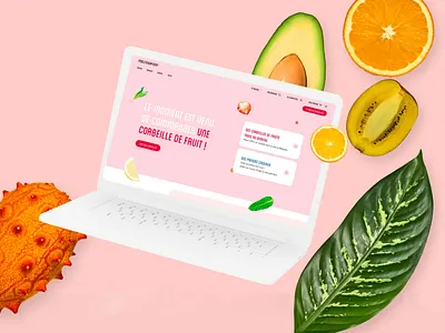 🍒🥝🍉 E-shop Fruit at Work b2b b2c basket branding business categories colors cta figma filters fruit gift navigation personalization snack sustainable ui website work