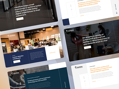 Clickficks - Digital Agency Website agency agency website design agency design studio digital agency full screen studio web agency web studio