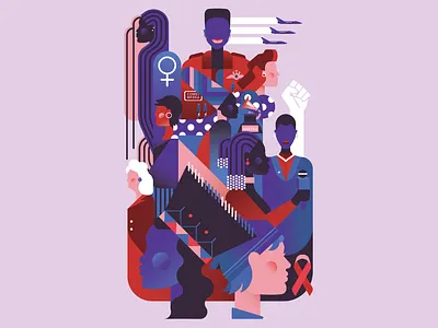 South African Women - An Inspiring History design feminist feminist art graphic design illustration illustration art illustrator south africa vector woman