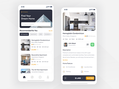 The Aberdeen Property Apps app design homepage icon property ui uidesign ux uxui