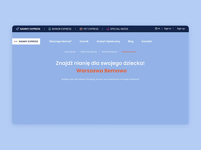 Nanny Express - Landing Page 👨‍🍼 animation art design flat graphic design minimal ui ux web website