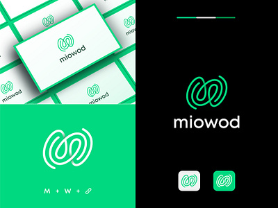 Miowod logo design abstract logo analysis app icon logo app logo app logo designer brand design brand identity branding business letter mark logo logo m letter logo m logo m logo mark modern logo software logo technology logo w letter logo w logo