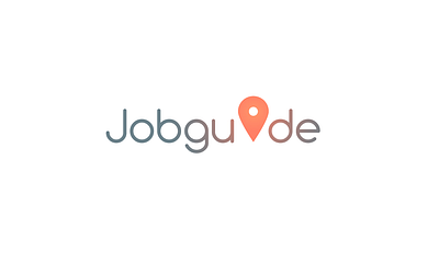 Logo for Jobguide design illustration job logo typography ui vector web