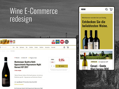 Wine E-Commerce design ecommerce ui ux