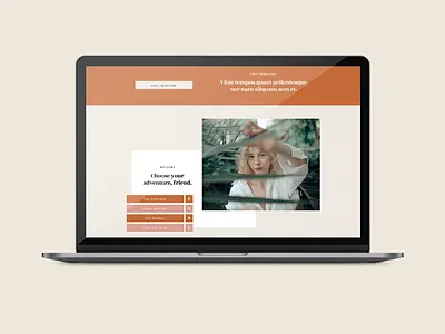 Aquarius. showit showit template web design
