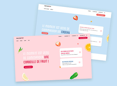 Melting Pom interfaces B2B vs B2C b2c branding dailyui ecommerce eshop figma fruit fruits hero homepage interface navigation shop shopping switch switch button ux