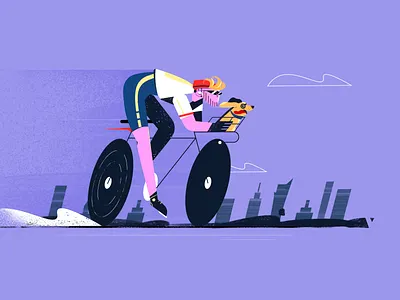 Weekend cycling bicycle bike bike ride biker character character design city cycling fireart fireartstudio illustraion illustration summer weekend