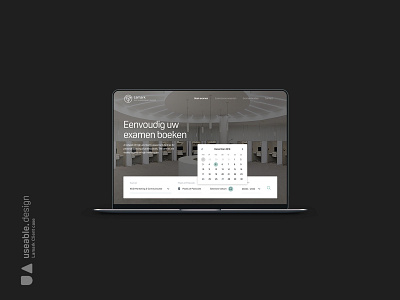 Bookingsinterface | Useable Design appointment booking app booking centre booking results calendar date datepicker design dutch exam centre exam results list view sidebar usable design useable user experience user friendly user interfaces ux webdesign