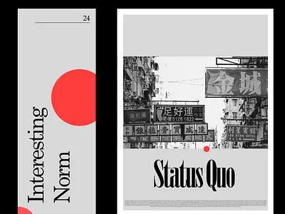 Status Quo -Monochrome Variation branding design icon illustration illustrator logo octane poster poster design typography