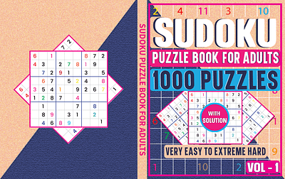 Sudoku book final cover amazon concept cover kdp puzzle game sudoku