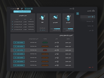 Cloud service dashboard UI dashboard product design ui ui design ux web