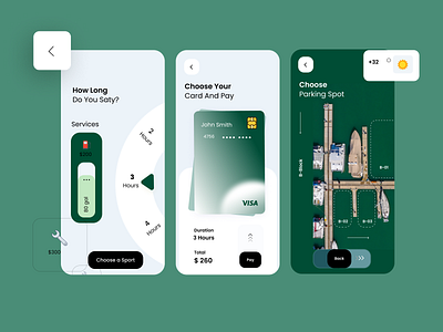 Boat Parking booking App app design ui ux