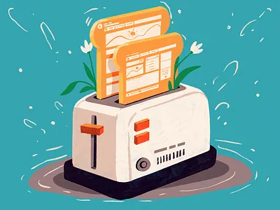 Breadcrumbs Design for Web Usability bread design design studio digital art digital illustration digital painting graphic design illustration illustration art illustrations illustrator toast toaster ui design usability user experience ux design web design web development website design