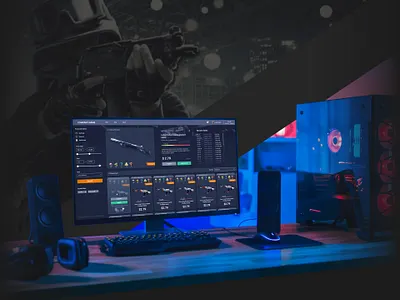CS GO Steam Market website csgo design market steam store ui ux web website