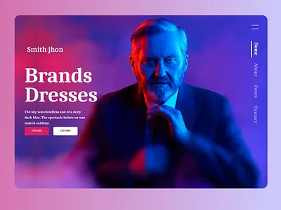 Clothing Web Page Concept lading page landing page concept landing page ui ui