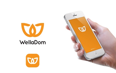 (w +d ) app design icon logo vector