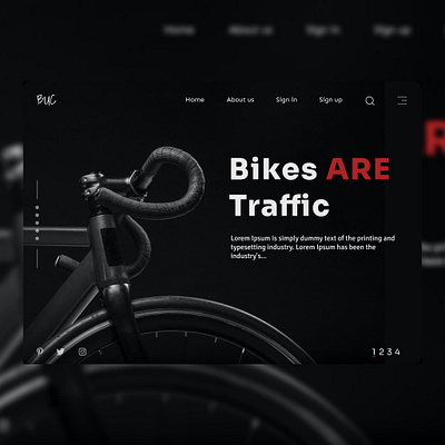 Bicycle web design bicycle bicycle shop bicycling design enjoy the moment figmadesign travel ui ux web