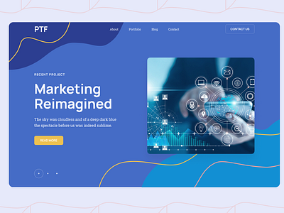 Marketing Agency Web Page design ui ux web