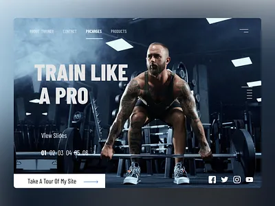 Trainer Web Concept design ui