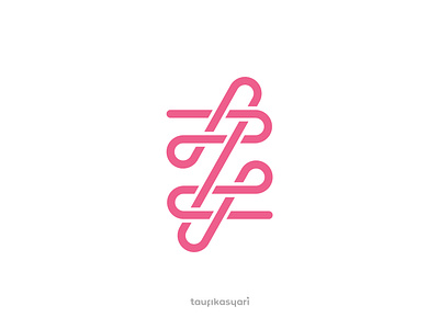 Magnificent Needlework Logo branding elegant flat logo icon knit knitting logo logo design modern monoline needlework pink tailor tailor logo tailoring