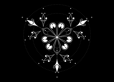 FLOWER POWER TATTOO dots feminine flower lines tattoo tattoo design