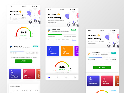 Personal Loan App clean ui landingpage new trending ui ux xd xd design