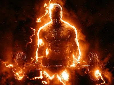 Fearless Photoshop Action abstract branding creative creativity design fear fearless fire illustration portrait poster design storm war art design drawing modern photoshop professional sketch