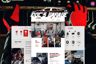 Car Repair Services Elementor Template kit car design elementor repair service template ui ux website