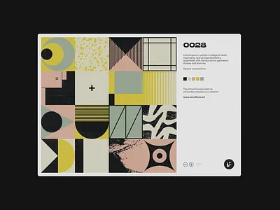 0028 abstract art artwork colors daily design freebie geometric geometry graphic illustration midcentury pattern poster postmodern print retro texture vector vintage