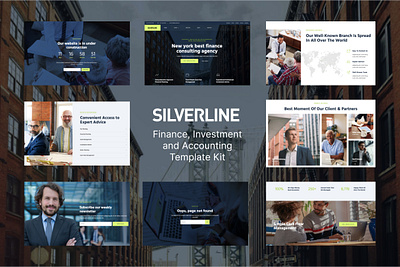 Finance & Investment Elementor Template Kit design elementor finance investment template ui ux website