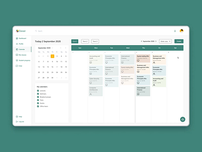 Clever Learning Platform classes design illustration learning logo mentalstack online classes online learning platform students ui uidesign university university app ux