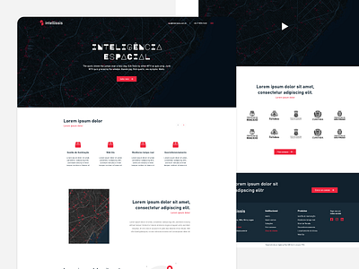 Intellissis - website desktop layout materialdesign prototype spacial ui ui design ux uxdesign xd