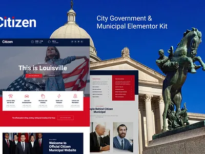 City Government & Municipal Elementor Kit city design elementor goverment municipal template ui ux website