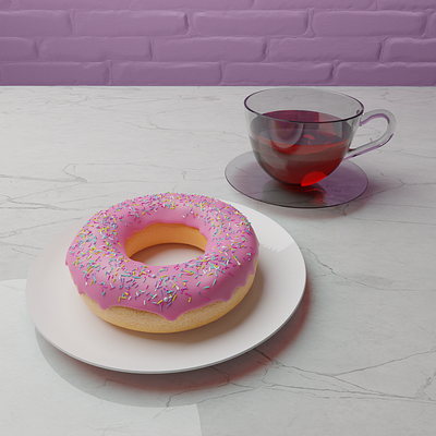 3D Donut 3d blender blenderguru donut render