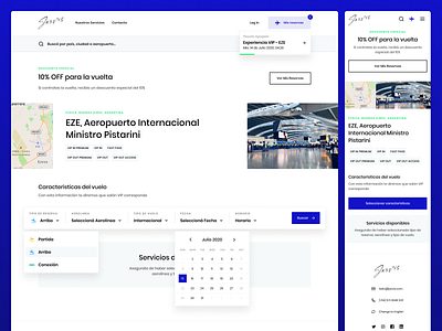 Jarvis Web App Design airport design experience fly indicius poppins premium responsive search results sleek ui ux