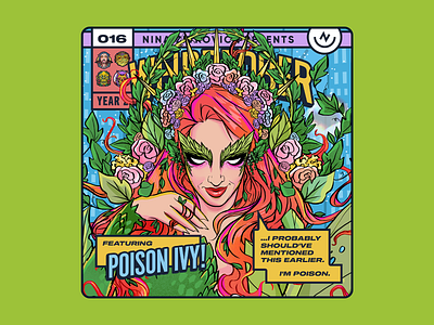 Weirdtober 016/031: Poison Ivy comic book comic book art comic book cover daily sketch dc comics dc universe dceu flowers graphic design illustration justice league leaves pamela isley poison ivy procreate sketch uma thurman weirdtober