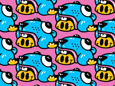 Winter Weight 2d beaver cartoon character colorful hand drawn happy illustration pattern pink smile smiley smiley face squirrel vector