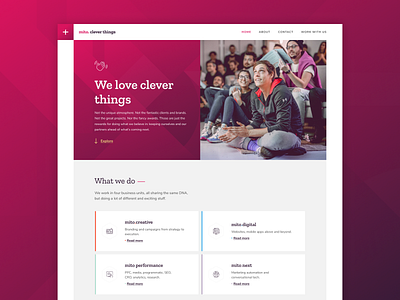 Mito Website agency agency website creative design digital logo mito ui ux web website
