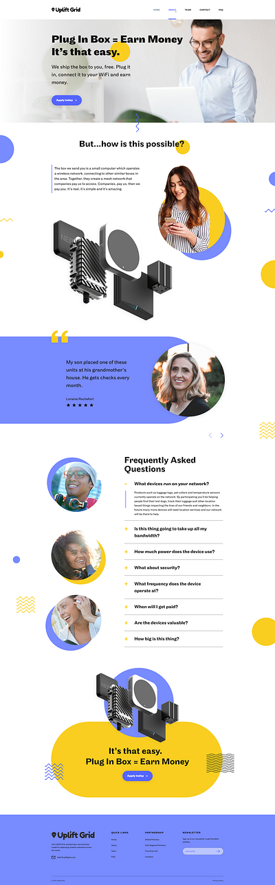 Website Redesign - Uplift Grid branding design redesign concept web web design