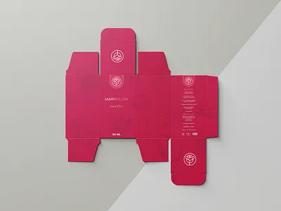 Mary Glow Oil beauty box design branding cosmetics design essential oil natural oil packagedesign vegan