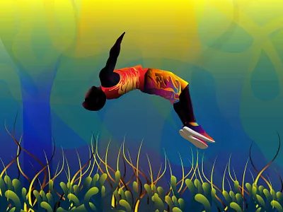 Backflip adobe illustrator backflip character character design colors digital illustration dribbble flip flying freerunner gradient graphic illustraion illustrator jump jumping nature parkour skills vector