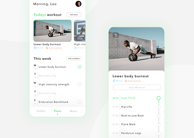 Workout Planner App app design minimal planner sports ui ux workout